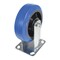 Vestil Elastic Rubber Rigid Caster 6 In. Diameter x 2 In. Width 770 Lb. Capacity Blue/Black CST-BB-6X2ER-R - alternate 3